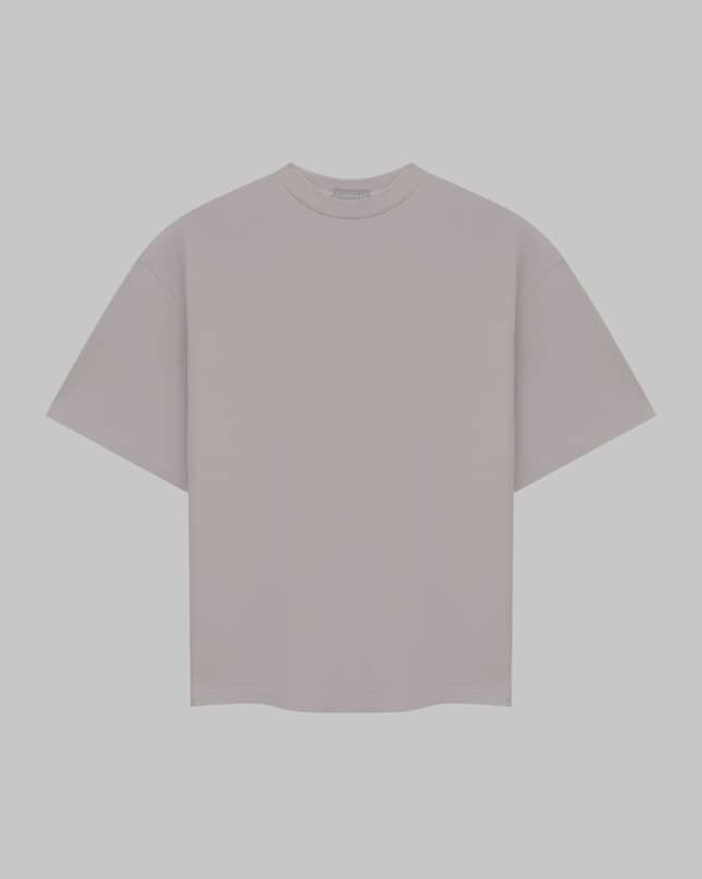 UNISEX T-SHIRT FLOWERS GREY