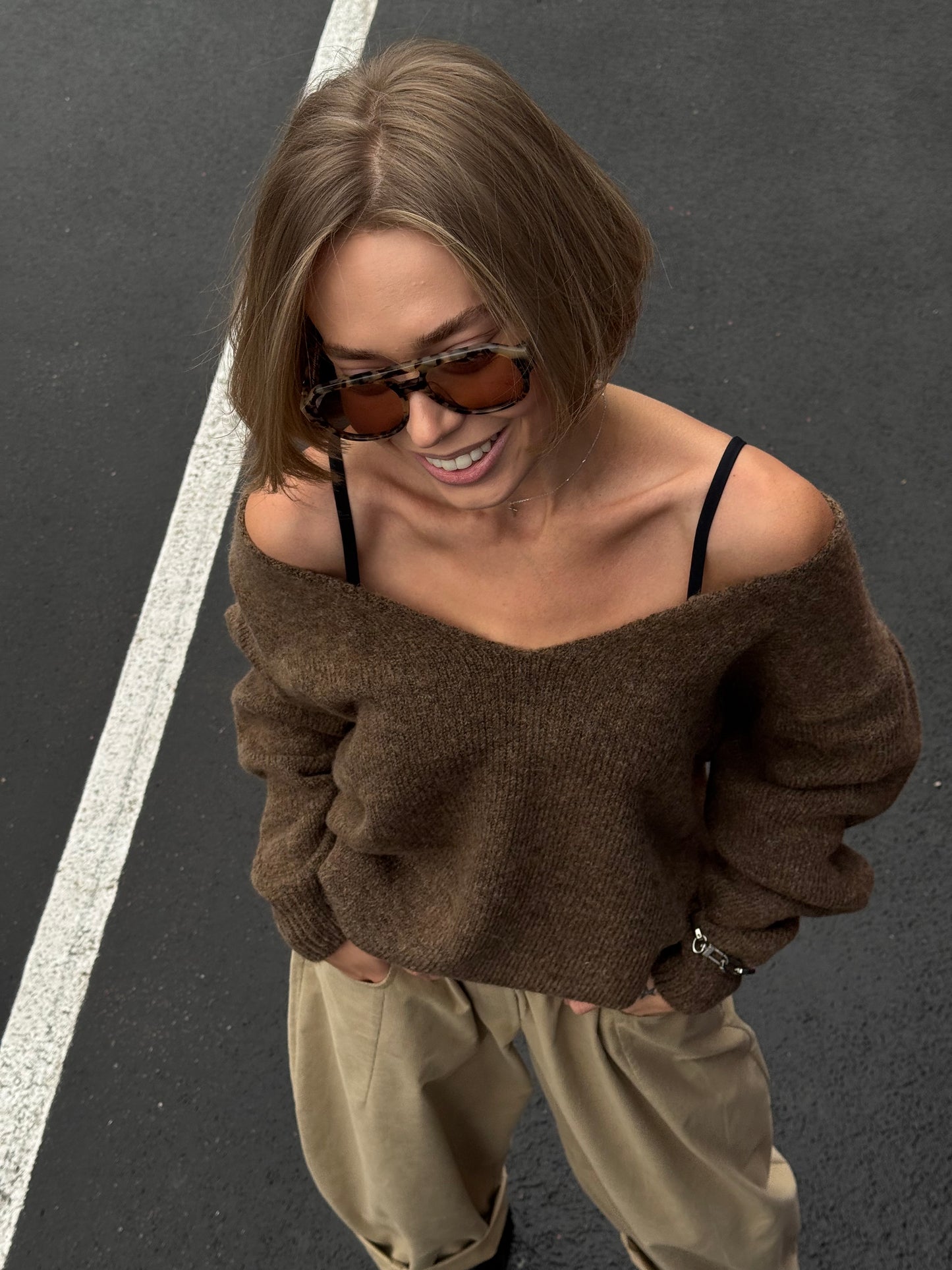 RELAXED SWEATER NONSENSE CARAMEL