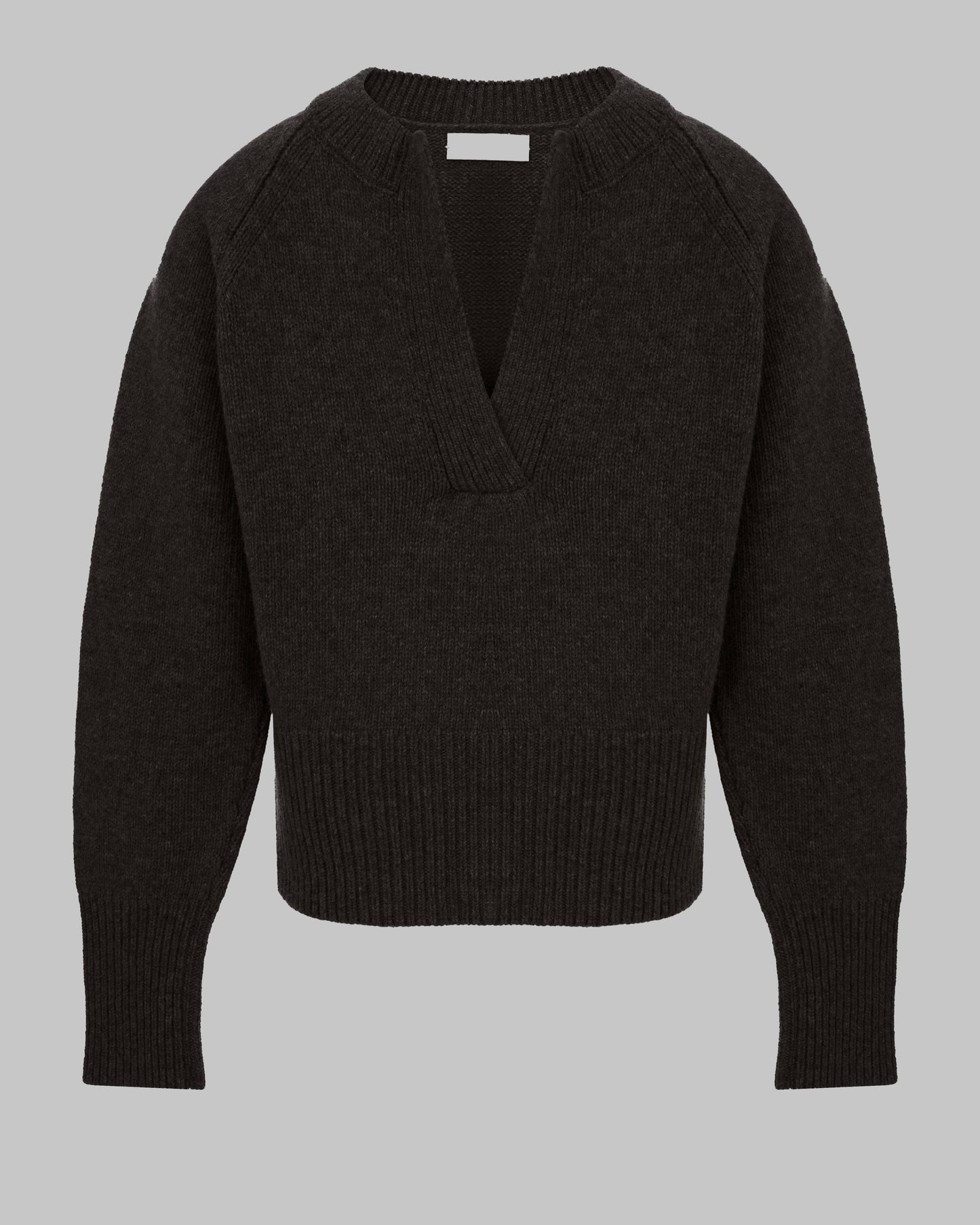 WOOL LAMB POLO CHOCOLATE