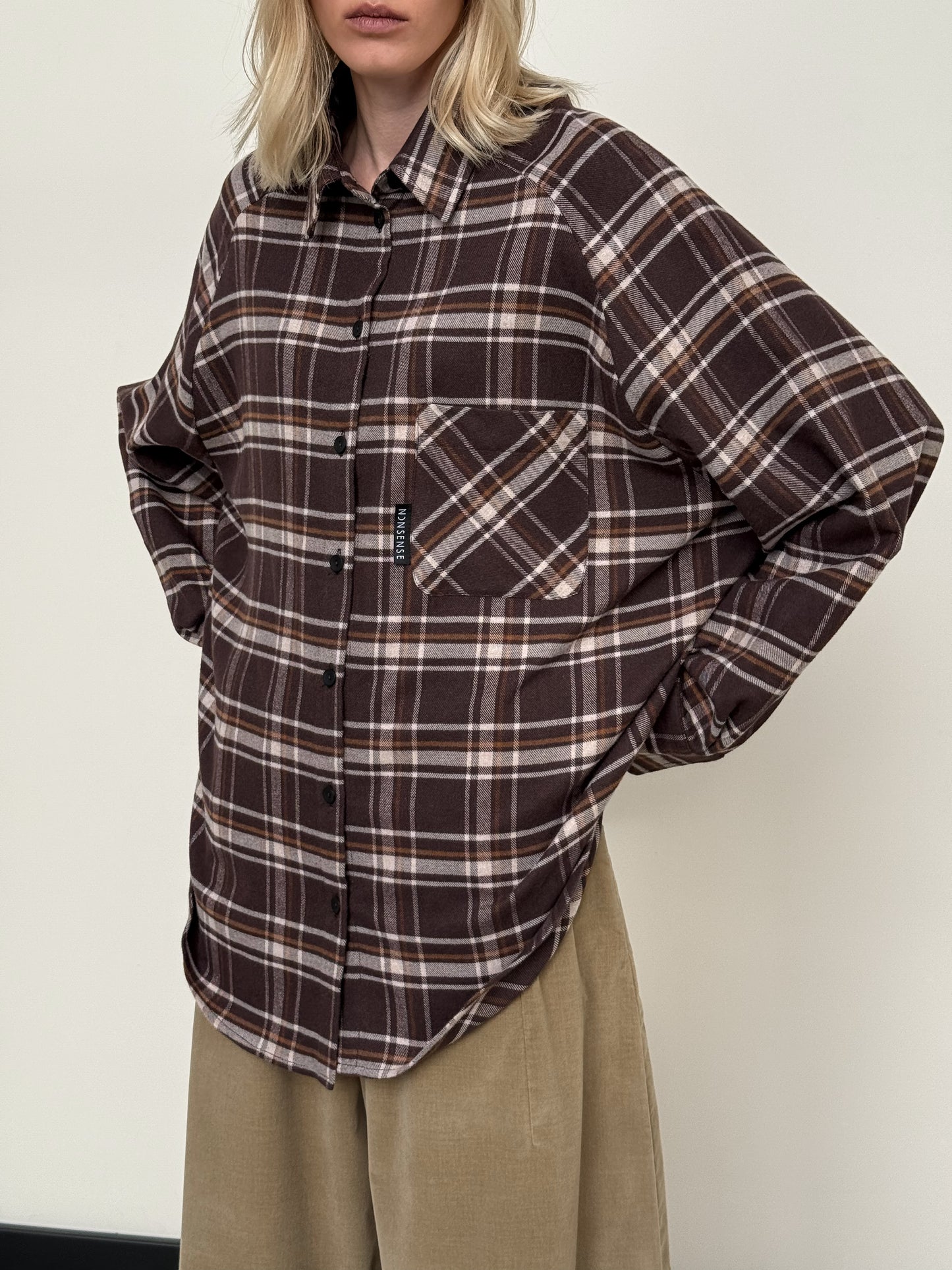 COTTON RAGLAN CHOCOLATE SHIRT