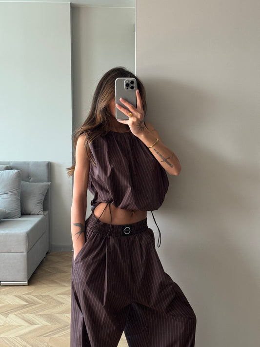 DRAPED CHOCOLATE TOP