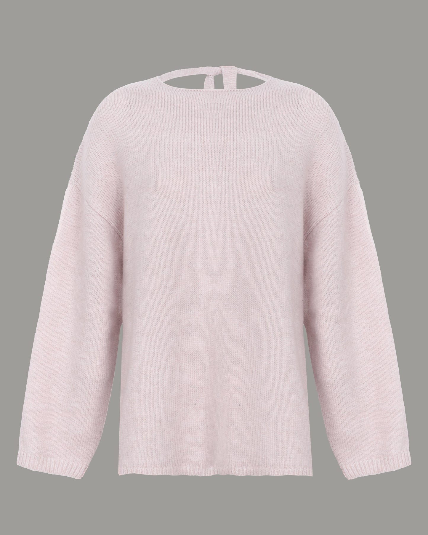 OPEN BACK SWEATER NONSENSE LIGHT PINK