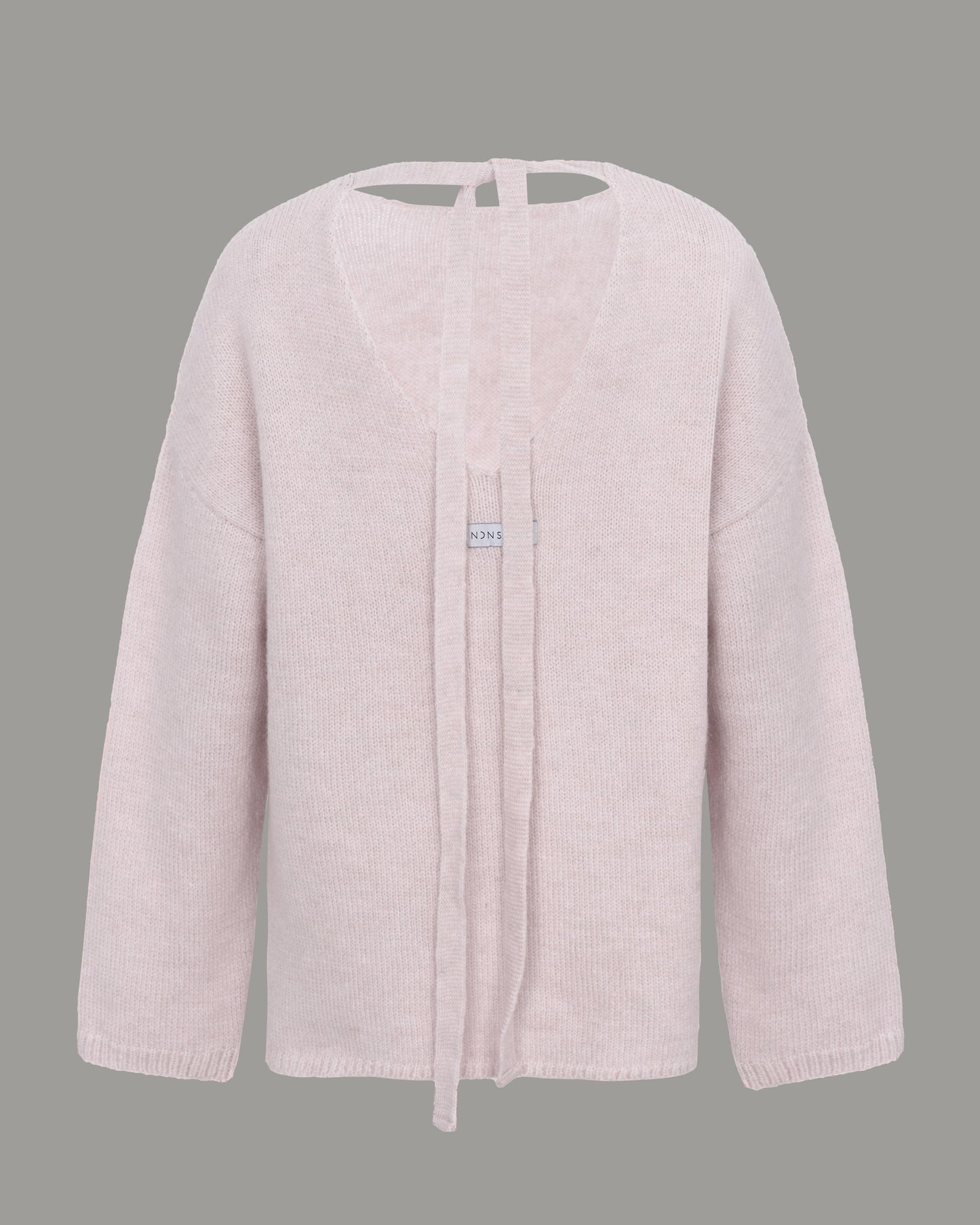OPEN BACK SWEATER NONSENSE LIGHT PINK