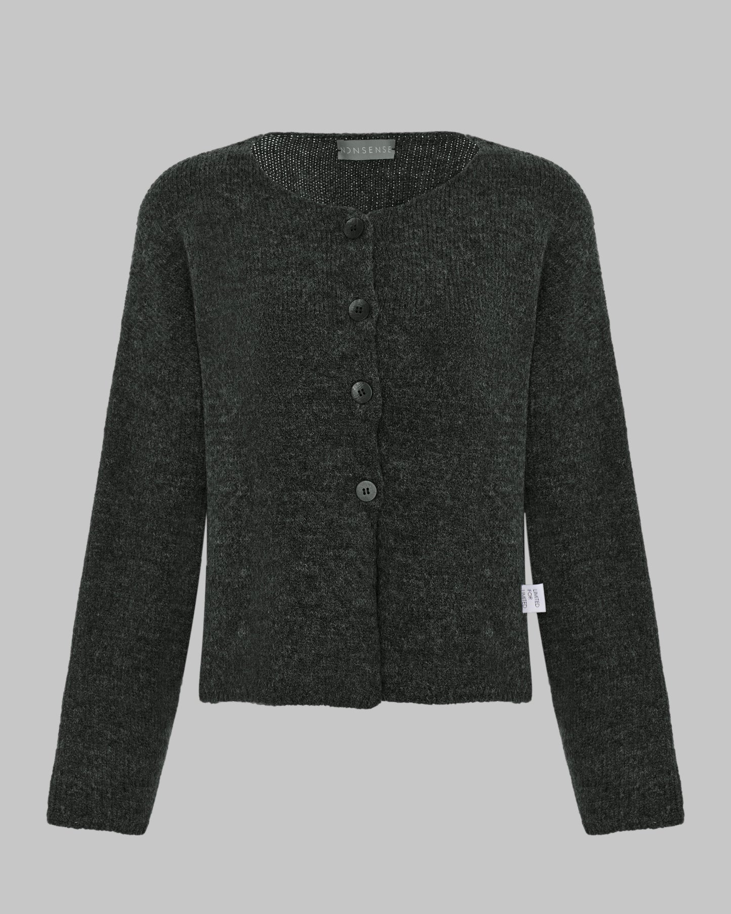 MERINO CARDIGAN NONSENSE ANTHRACITE