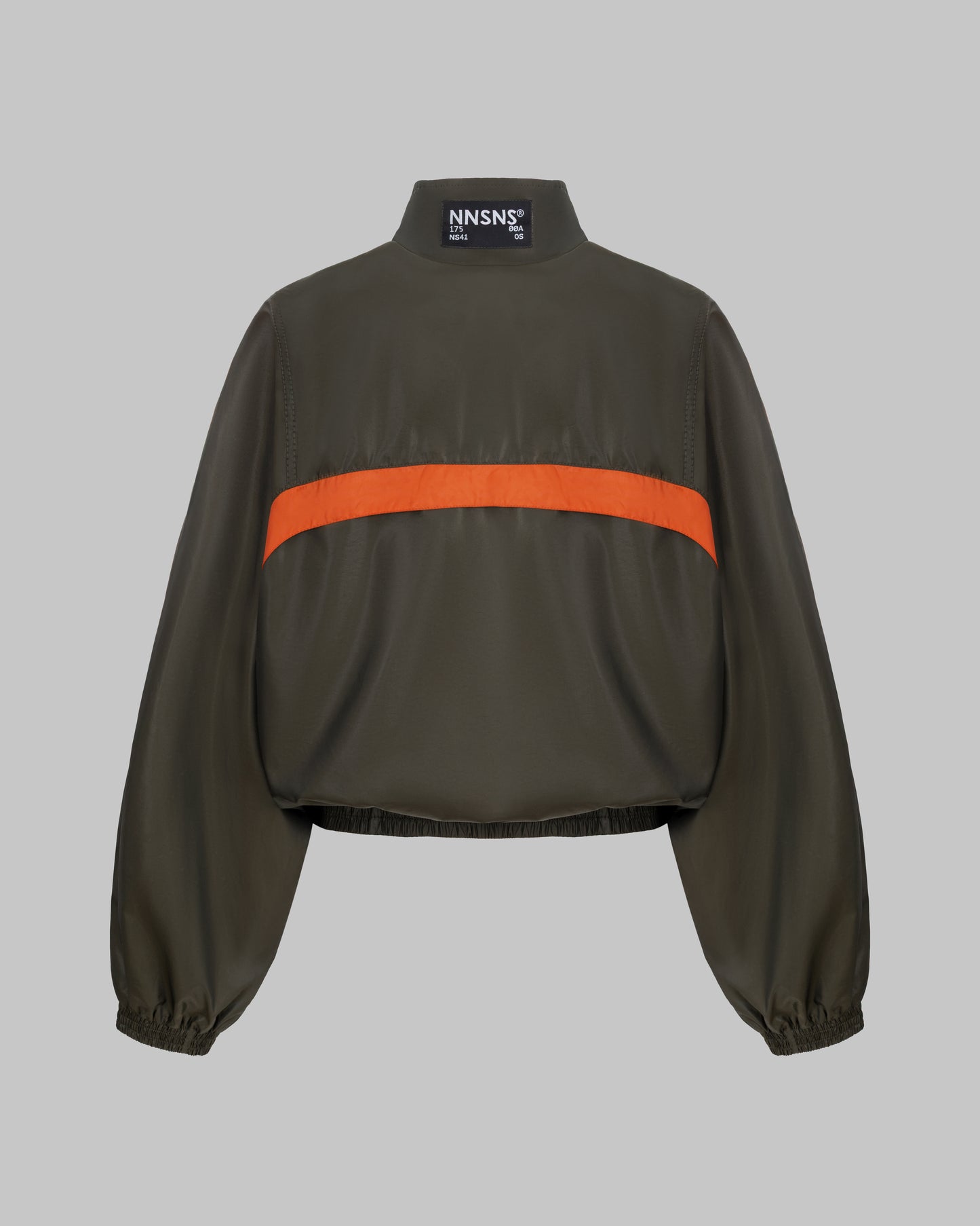 CROPPED WINDBREAKER IN NYLON FAILLE