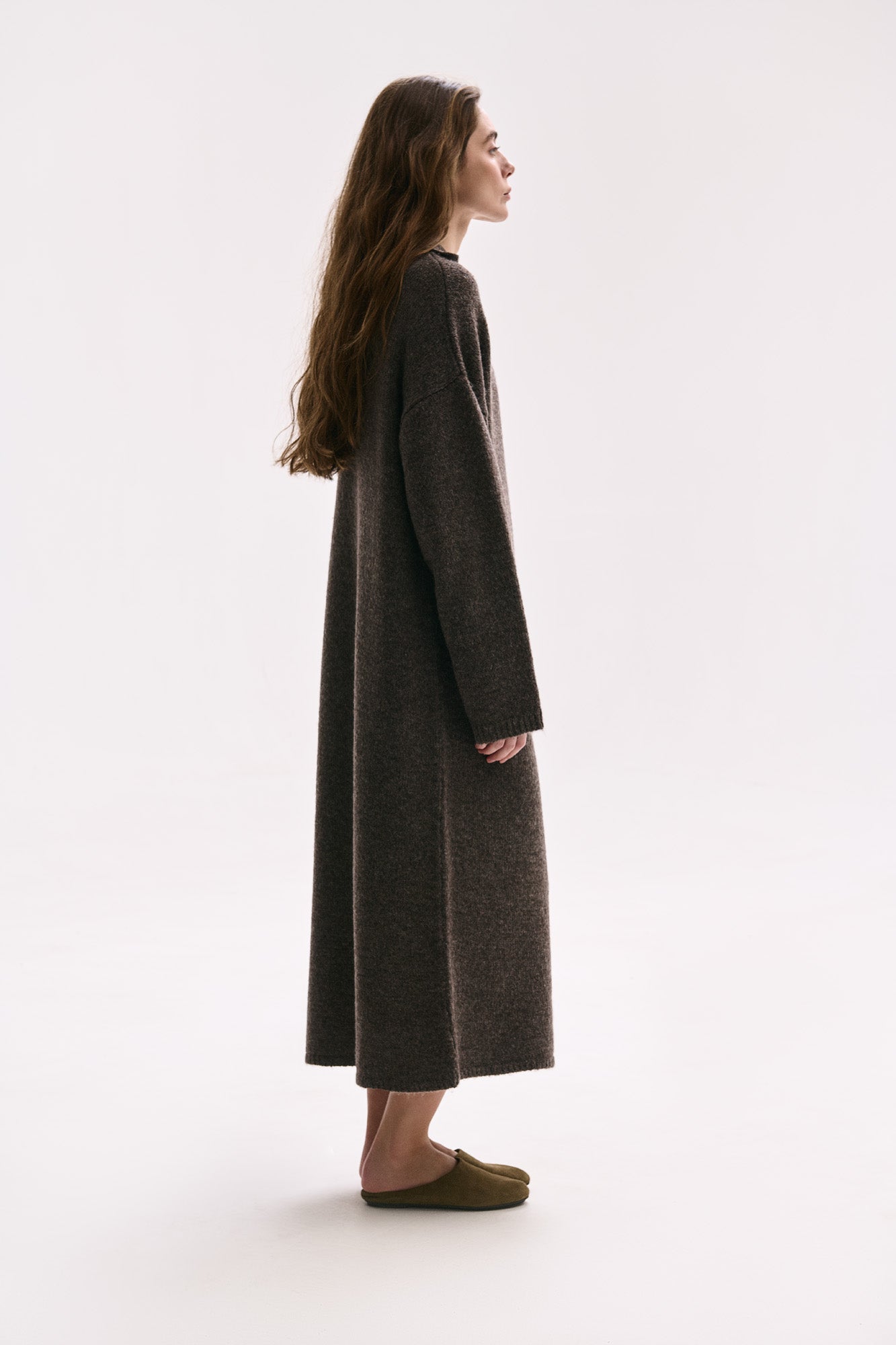 OVERSIZED KNITTED DRESS TEDDY