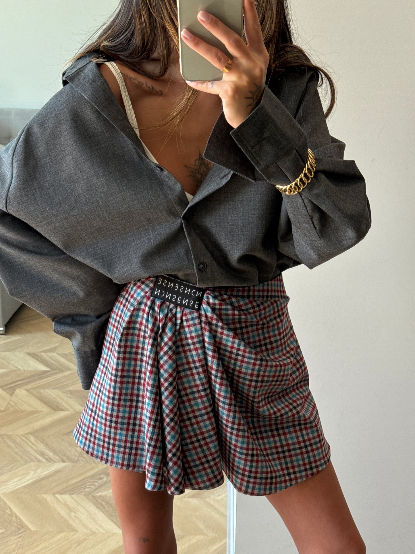 ASYMMETRIC SHORTS NONSENSE DARK BLUE