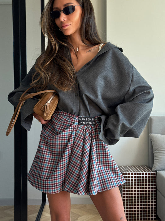 ASYMMETRIC SHORTS NONSENSE DARK BLUE