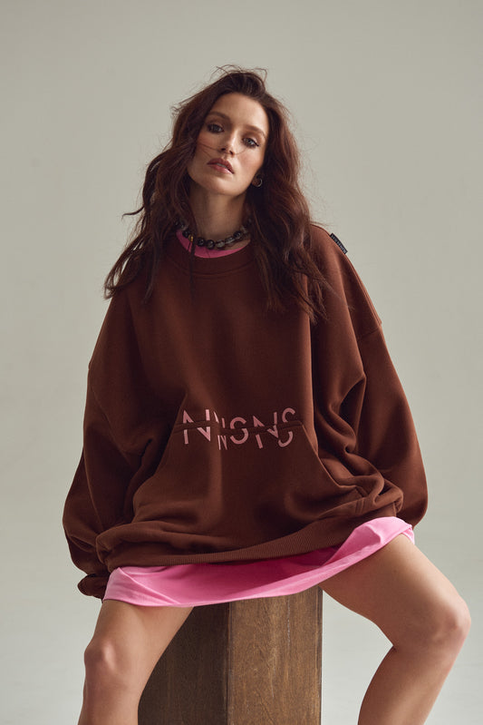SWEATSHIRT NNSNS CHOCOLATE