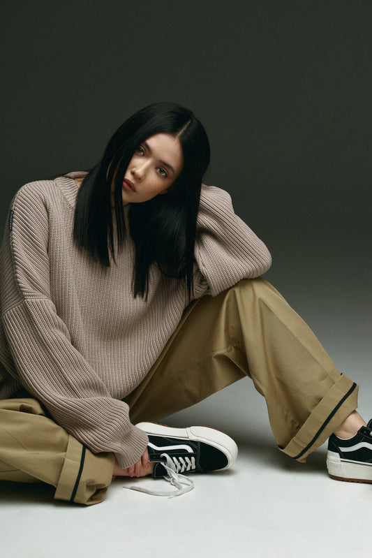 BASIC UNISEX SWEATER LILAC