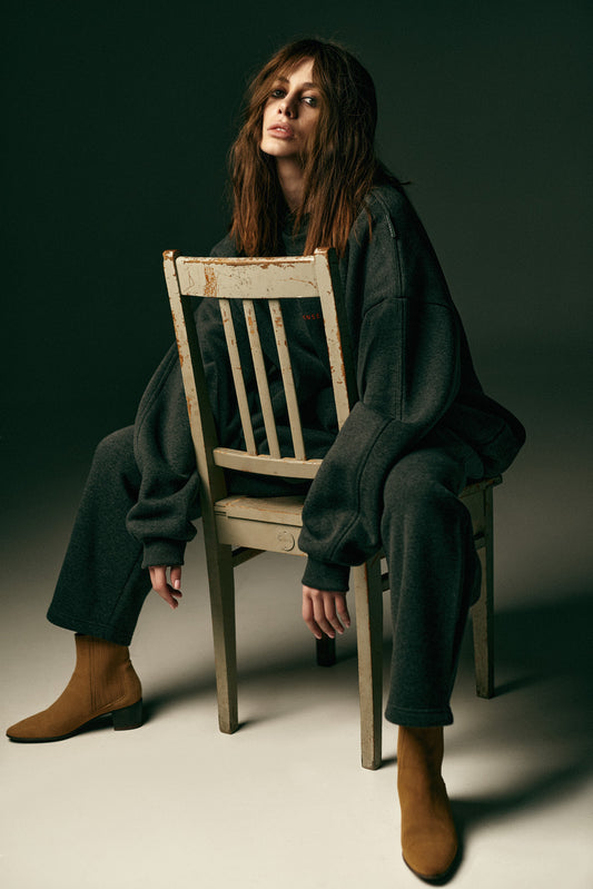 UNISEX SWEATSHIRT DARK MELANGE