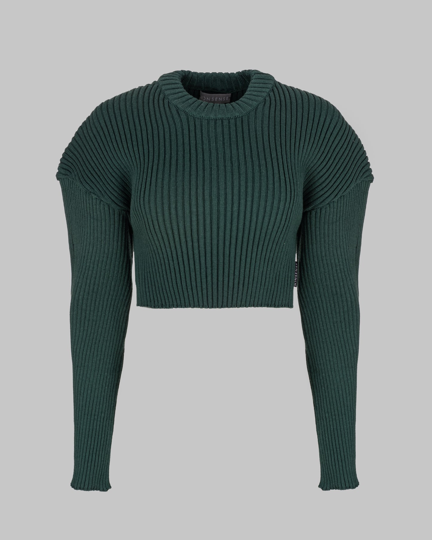 CROPPED SWEATER NONSENSE DARK GREEN