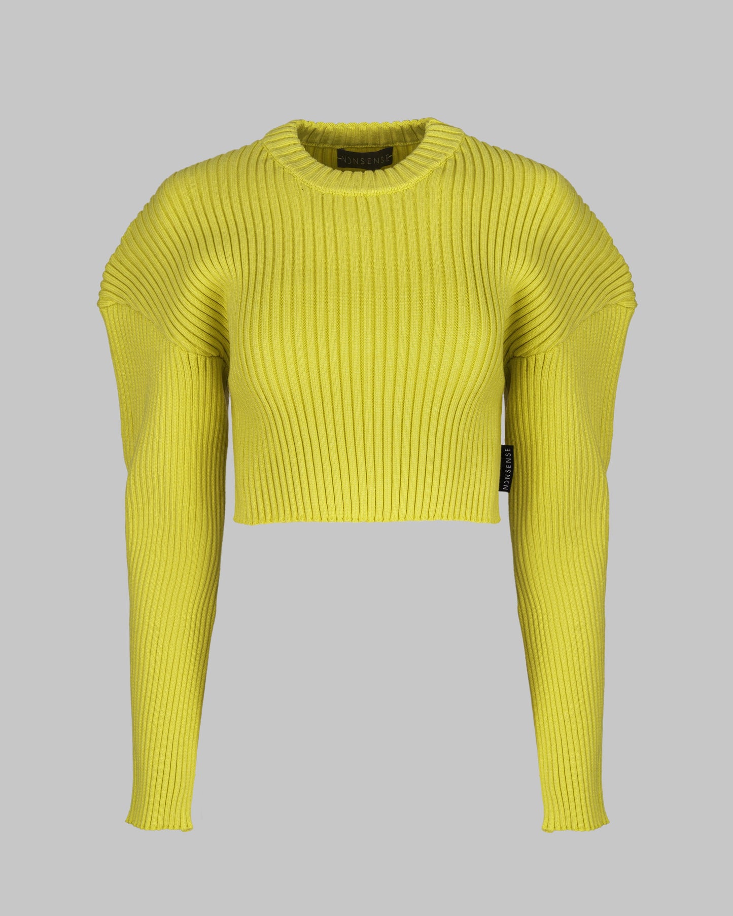 CROPPED SWEATER NONSENSE LEMON