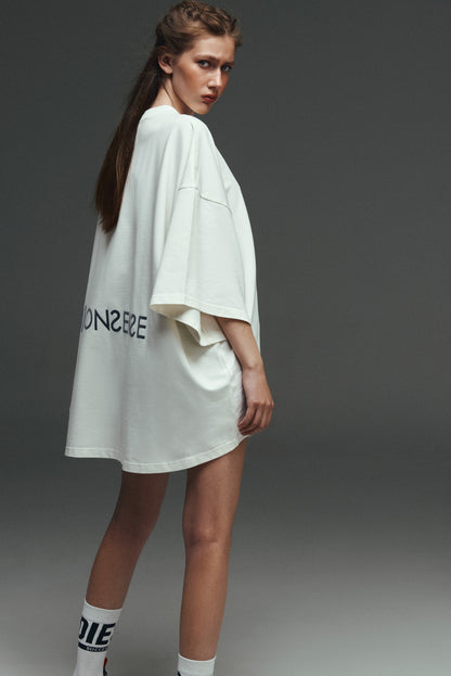 OVERSIZED T-SHIRT (N)ONSENSE WHITE