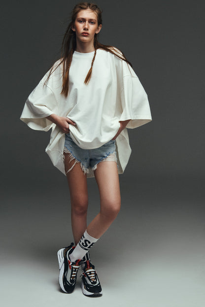OVERSIZED T-SHIRT (N)ONSENSE WHITE