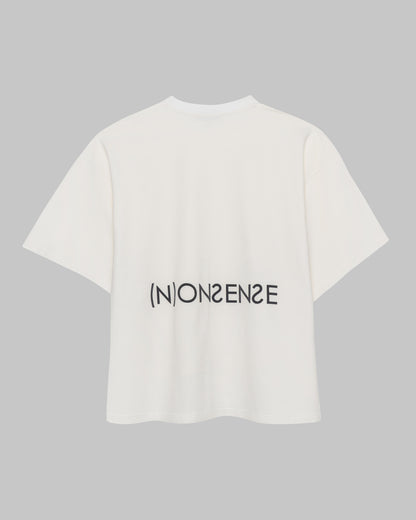 OVERSIZED T-SHIRT (N)ONSENSE WHITE