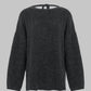 OPEN BACK SWEATER NONSENSE ANTHRACITE