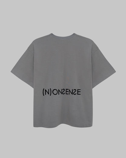 OVERSIZED T-SHIRT (N)ONSENSE GREY-OLIVE