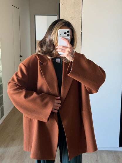 OVERSIZED JACKET TERRACOTTA