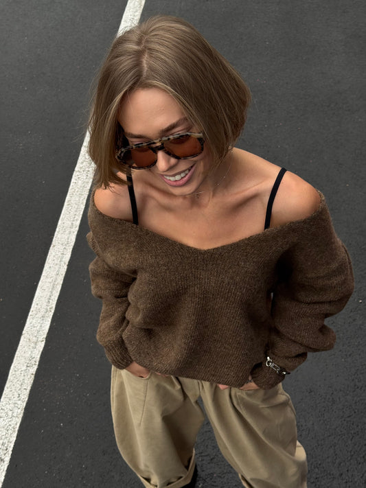 RELAXED SWEATER NONSENSE CARAMEL