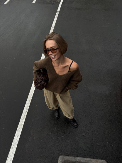 RELAXED SWEATER NONSENSE CARAMEL