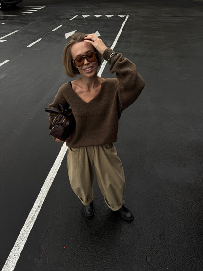 RELAXED SWEATER NONSENSE CARAMEL