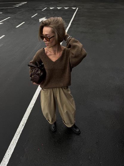 RELAXED SWEATER NONSENSE CARAMEL