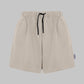 BEIGE DRAWSTRING SHORTS