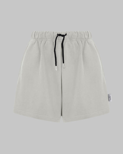 LIGHT GREY DRAWSTRING SHORTS