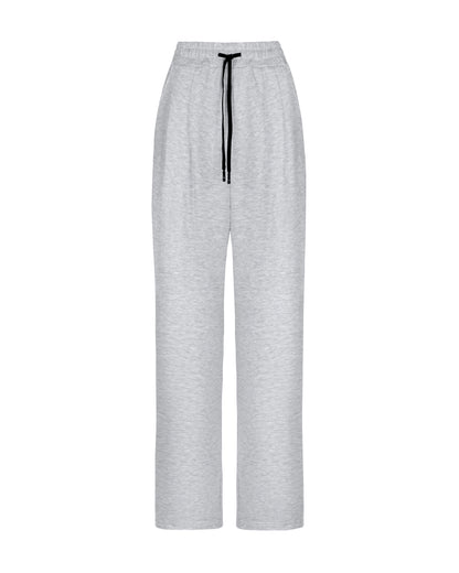 PALAZZO PANTS LIGHT MELANGE