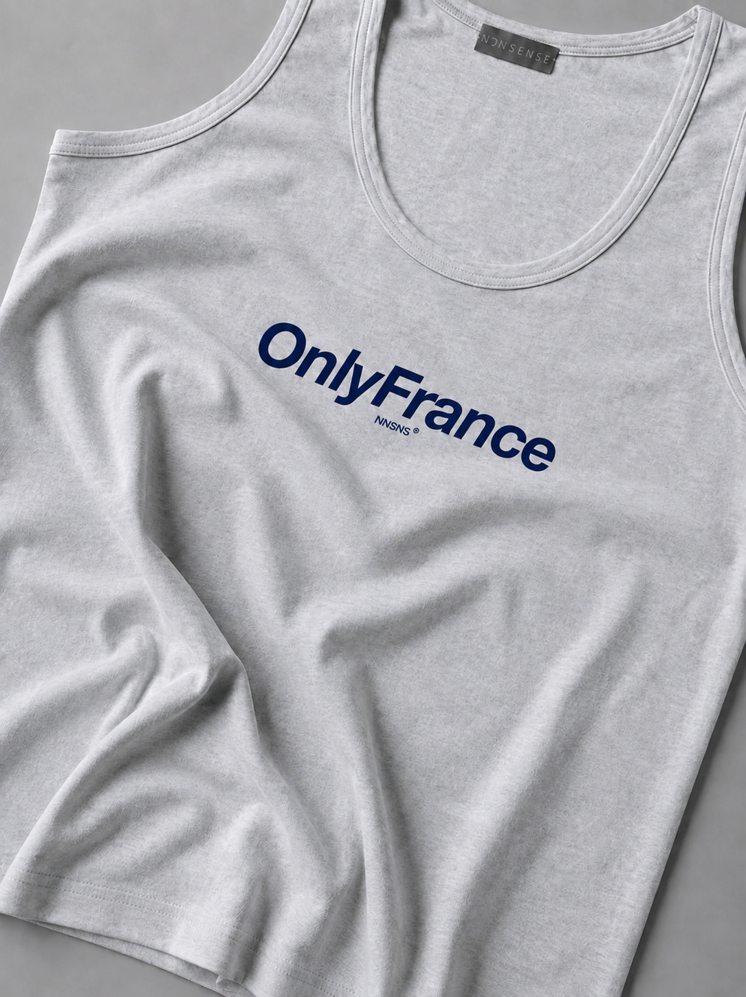 RELAXED TANK-DRESS “OnlyFrance” LIGHT MELANGE
