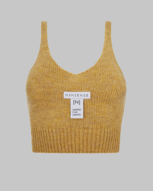 MERINO TOP NONSENSE MUSTARD