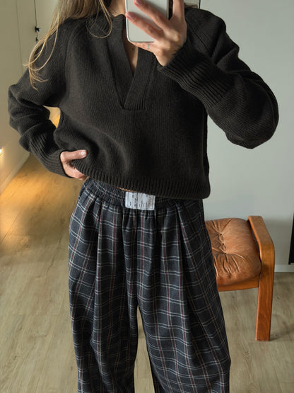 RELAXED PANTS DARK GREY