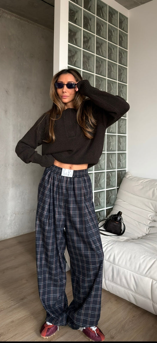 RELAXED PANTS DARK GREY