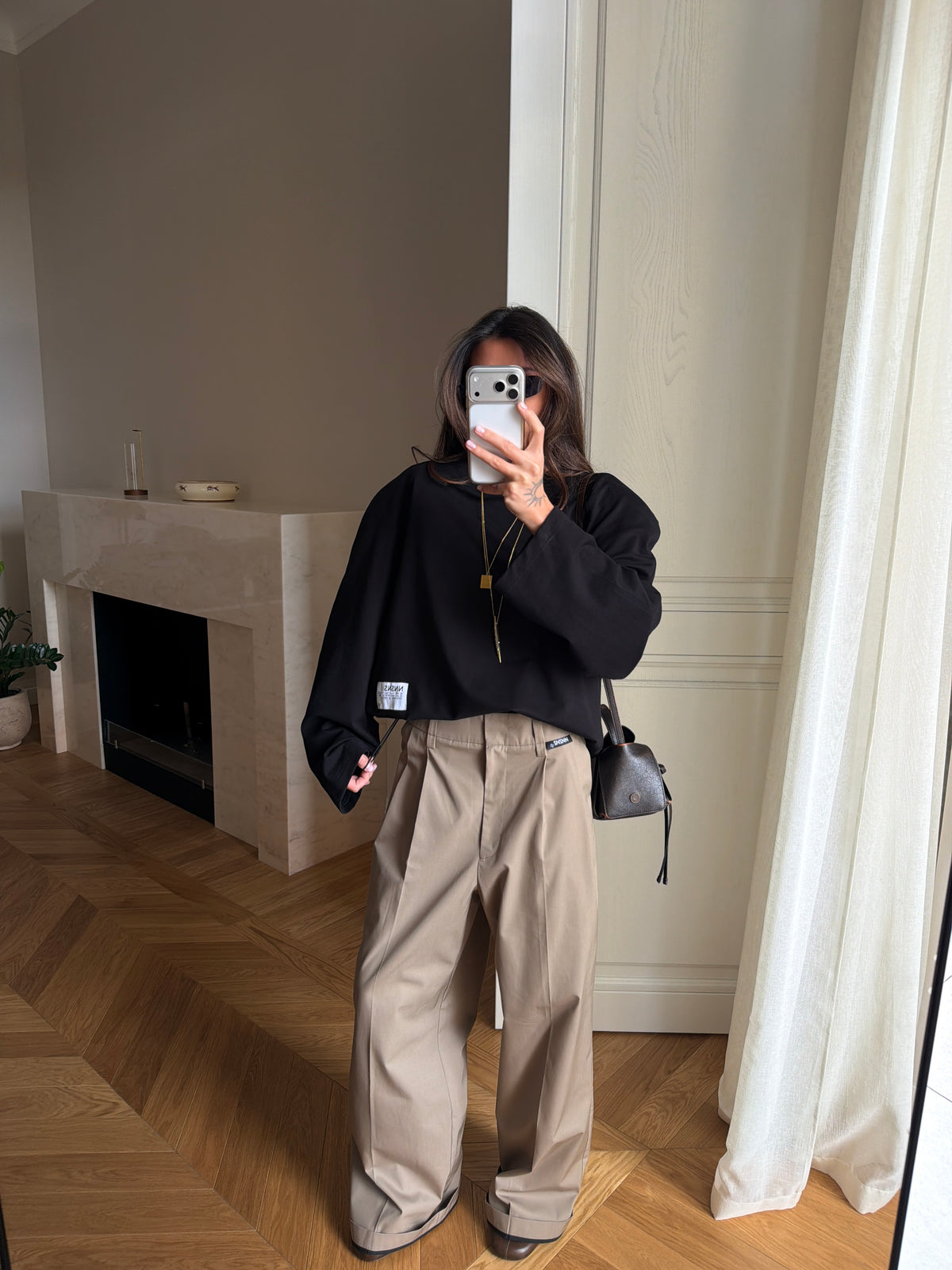 COTTON PANTS NONSENSE LATTE