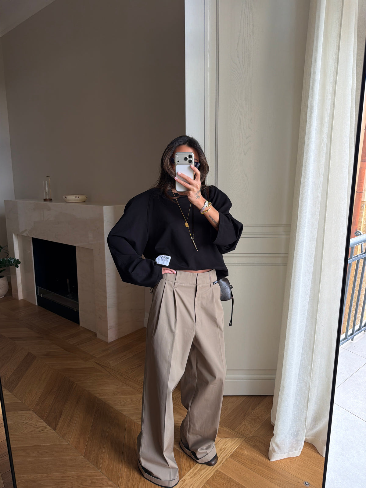 COTTON PANTS NONSENSE LATTE
