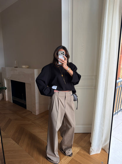 COTTON PANTS NONSENSE LATTE