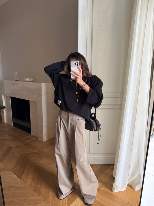 COTTON PANTS NONSENSE LATTE
