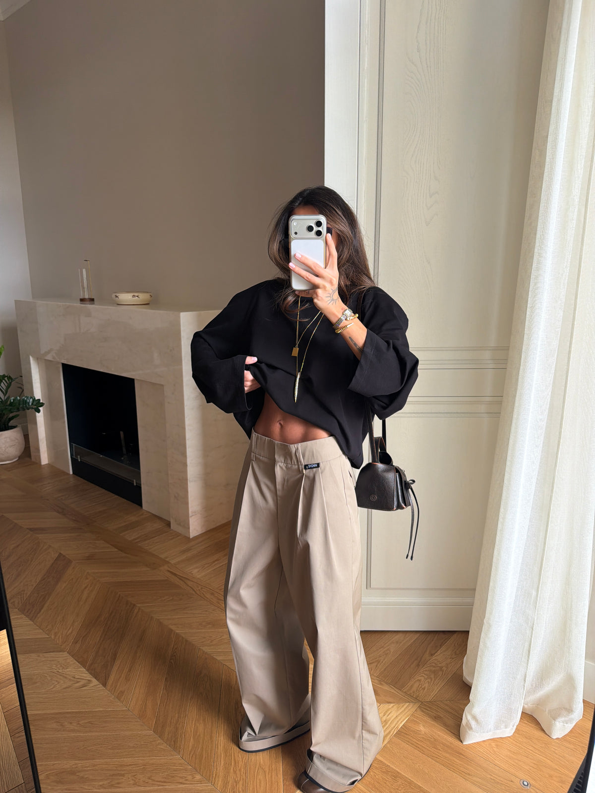 COTTON PANTS NONSENSE LATTE