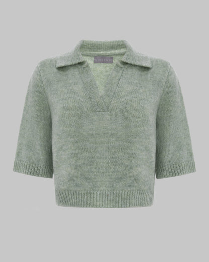 NONSENSE KNITTED POLO MINT