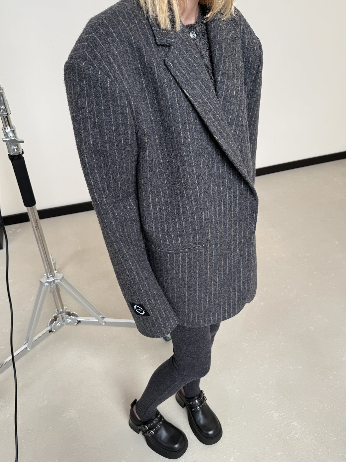 OVERSIZED WOOL GREY JACKET