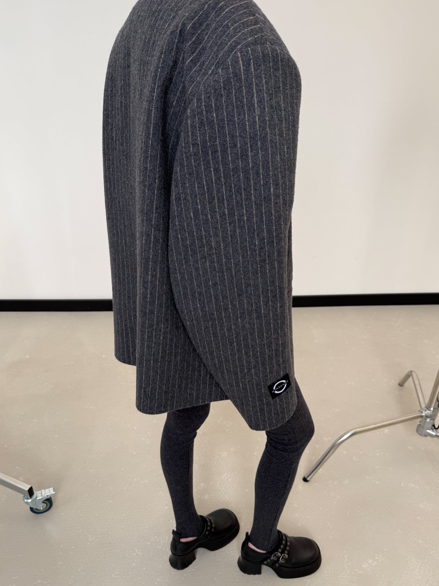 OVERSIZED WOOL GREY JACKET