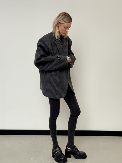 OVERSIZED WOOL GREY JACKET