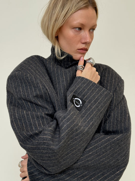 OVERSIZED WOOL GREY JACKET