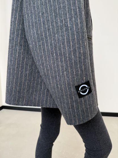 OVERSIZED WOOL GREY JACKET