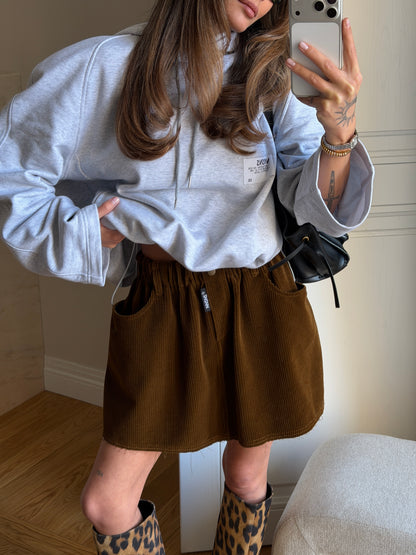 VEVLET SKIRT GOLDEN MUSTARD