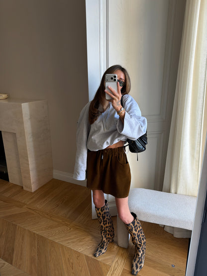 VEVLET SKIRT GOLDEN MUSTARD