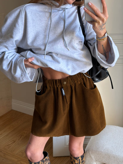VEVLET SKIRT GOLDEN MUSTARD