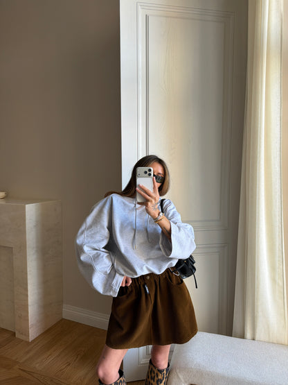 VEVLET SKIRT GOLDEN MUSTARD