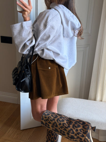 VEVLET SKIRT GOLDEN MUSTARD